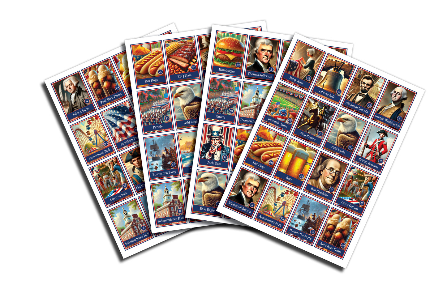 7. Fourth of July Lotería