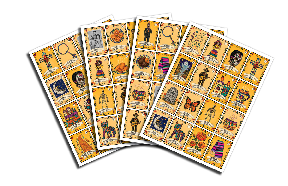 1. Día de los Muertos Lotería — Español + English